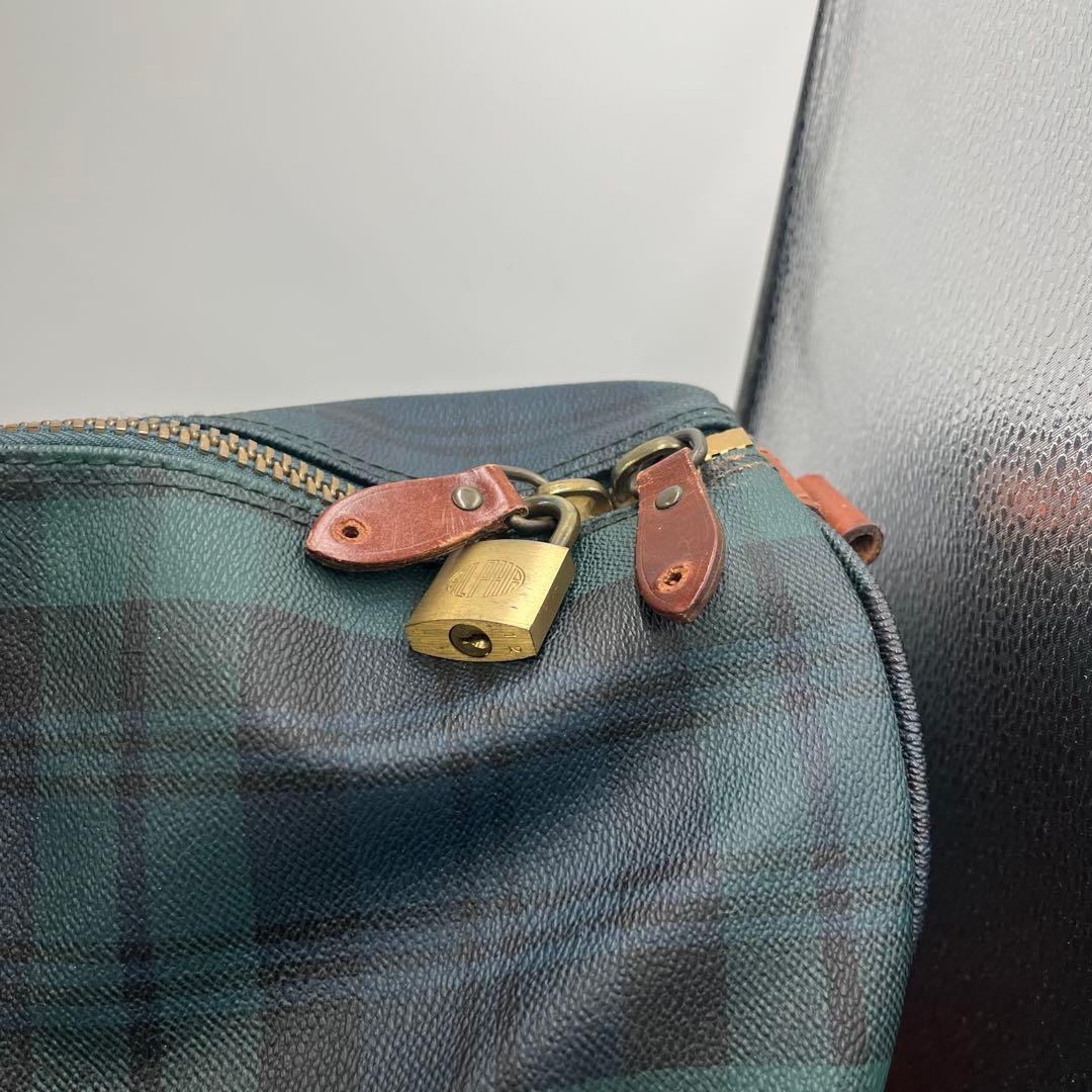 ポロラルフローレン ボストンバッグ 2way ブラックウォッチ PVC 大容量