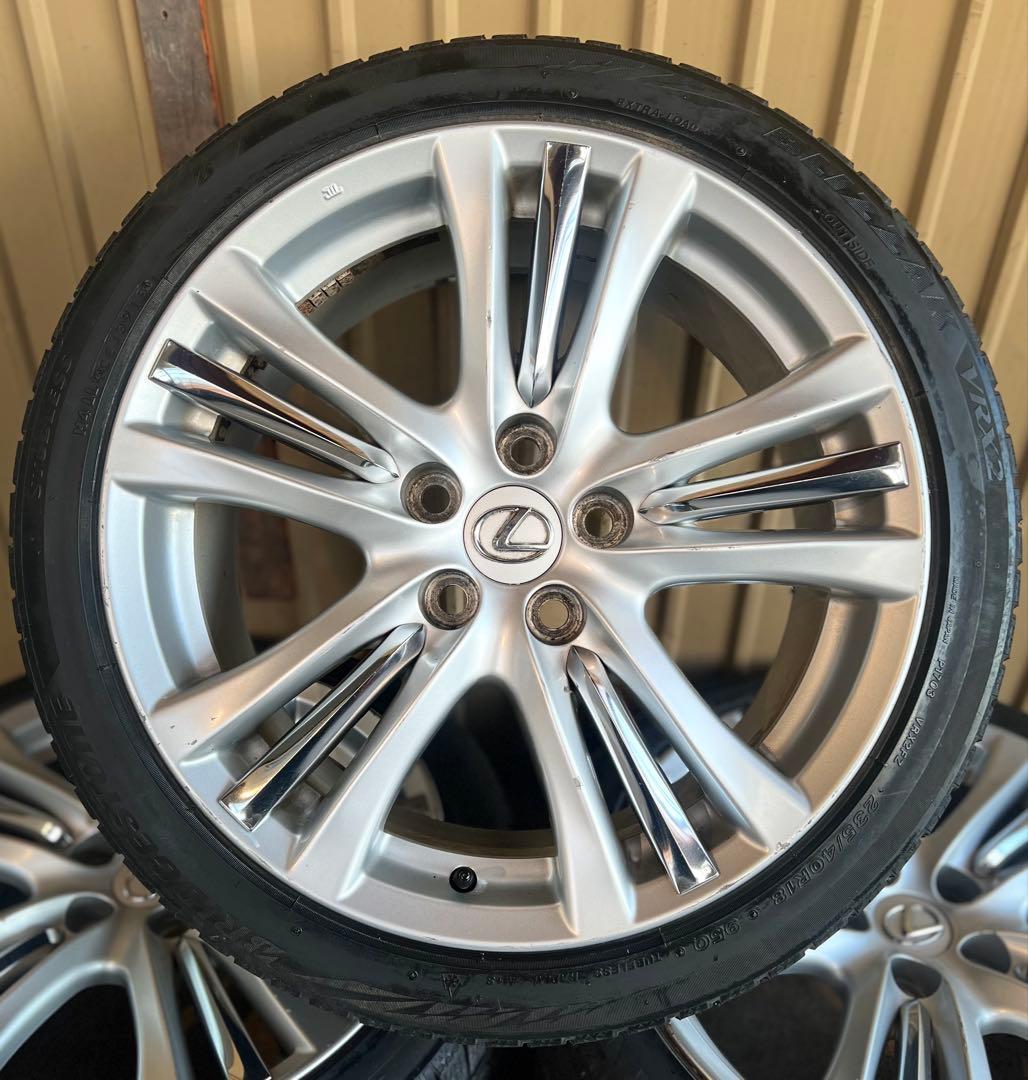 レクサスGS純正18インチ ホイール スタッドレス付4本
