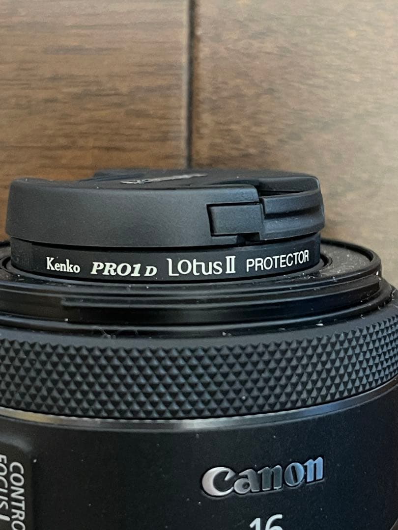 Canon RF16mm 単焦点レンズ Kenkoフィルター付き