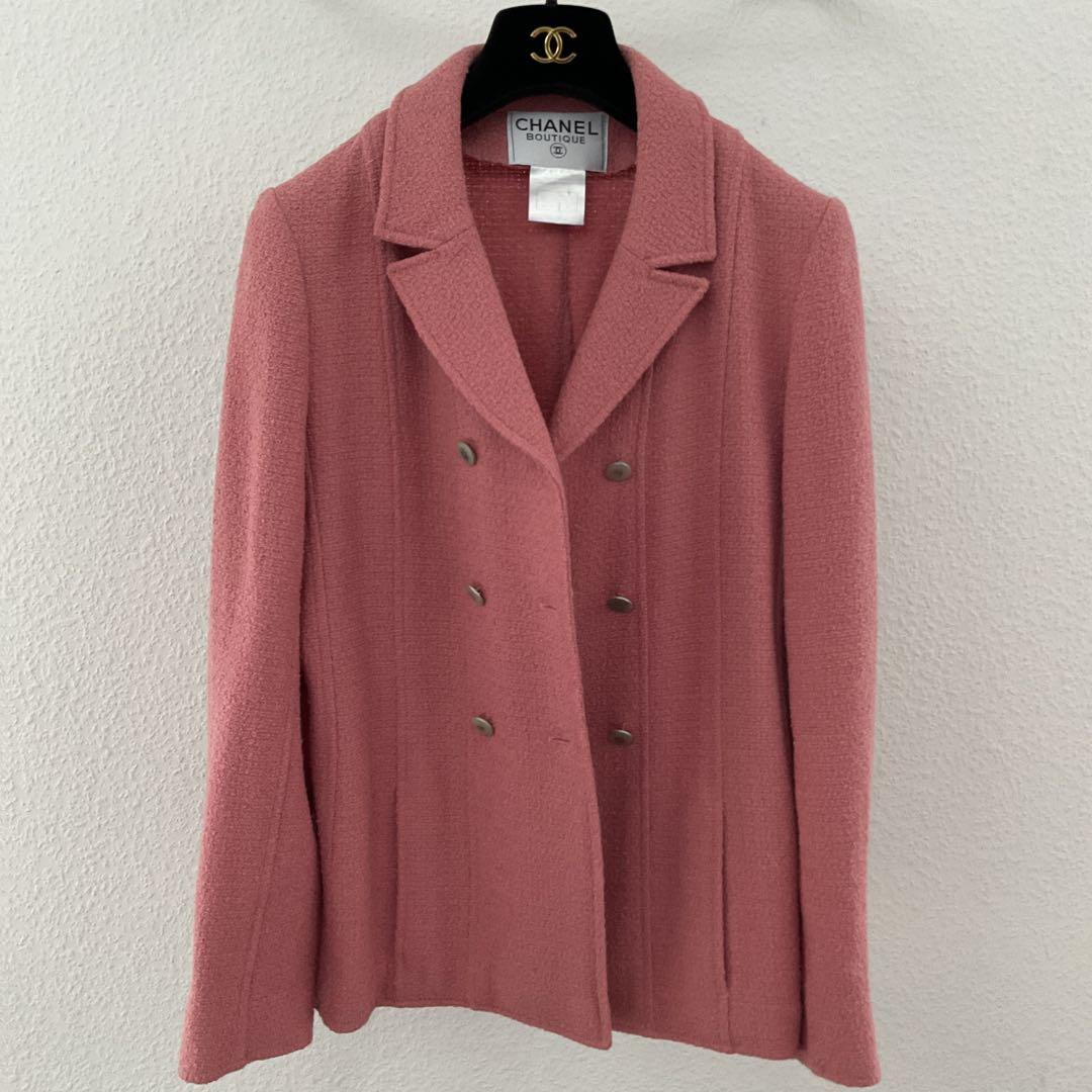 CHANELシャネル お洒落ピンクのジャケット size36