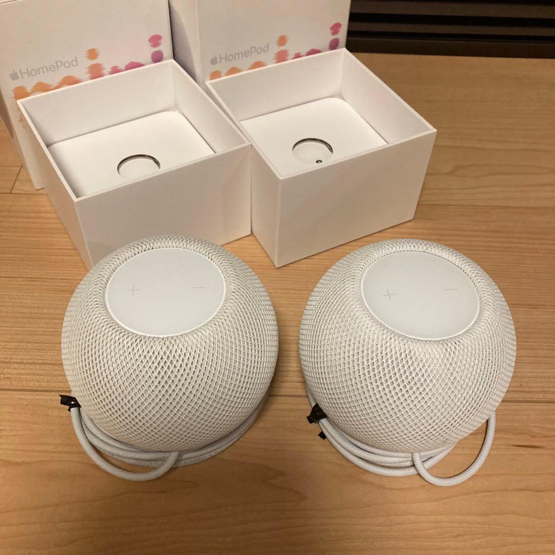 Apple Pod mini MY5H2J/A ホワイト 2個セット
