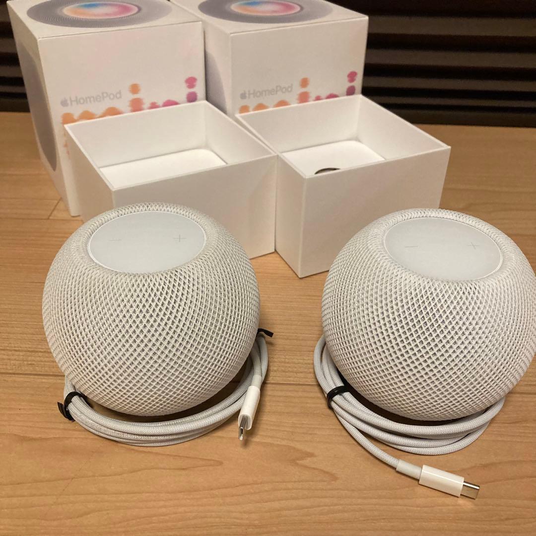 Apple Pod mini MY5H2J/A ホワイト 2個セット