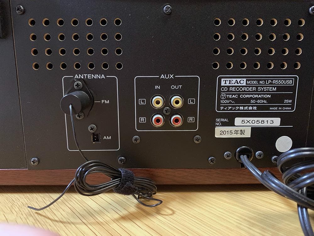 完動品 中古 TEAC LP-R550USB リモコン 付属品あり 2015年製