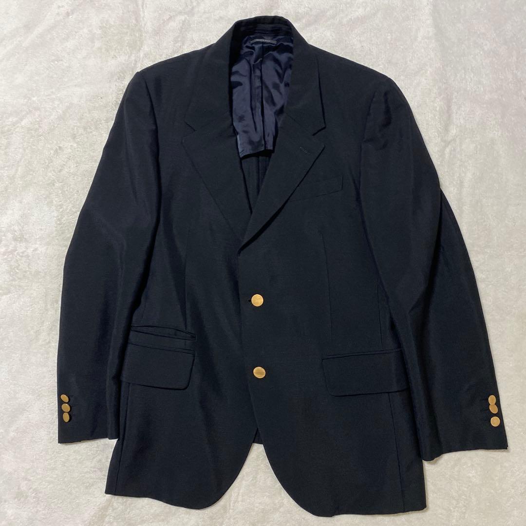 PRADA モヘア ヴァージン ウール 金ボタン 2B テーラード ジャケット