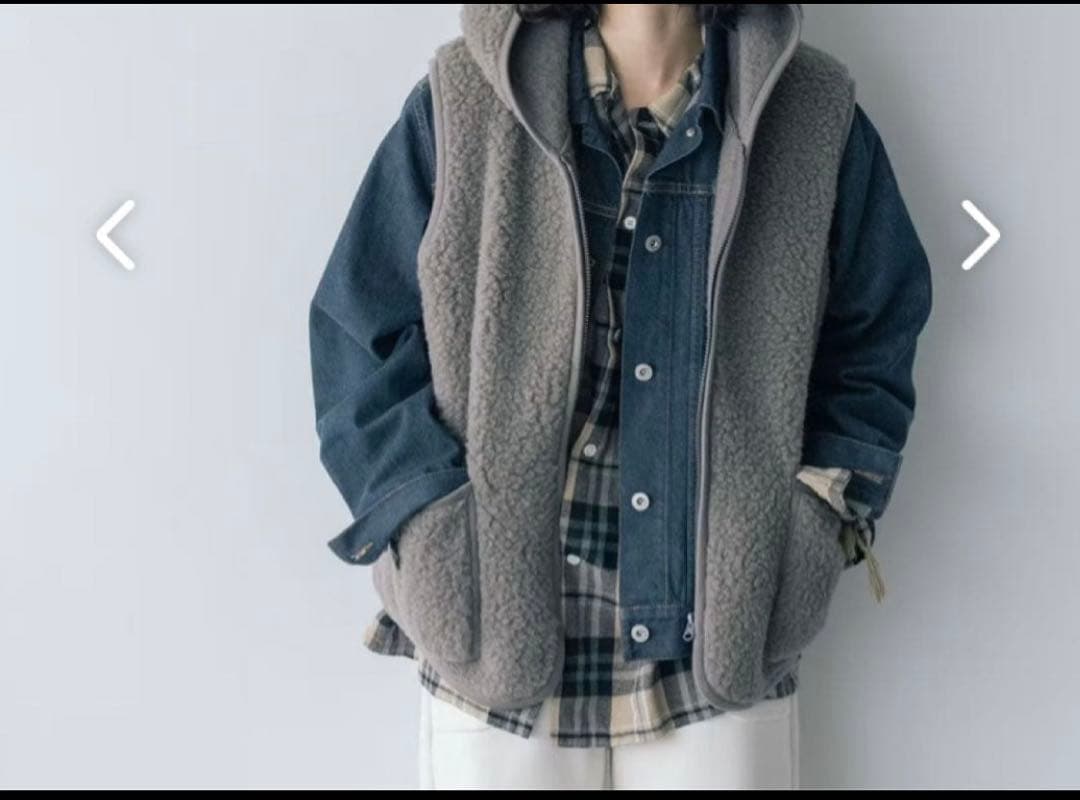 COLD BREAKER フード付きフリースベスト