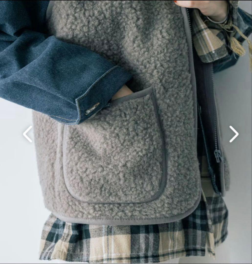 COLD BREAKER フード付きフリースベスト