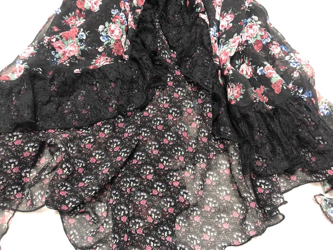 希少axes femmefフリルキャミソールトップス花柄　リズリサ姫系　レア