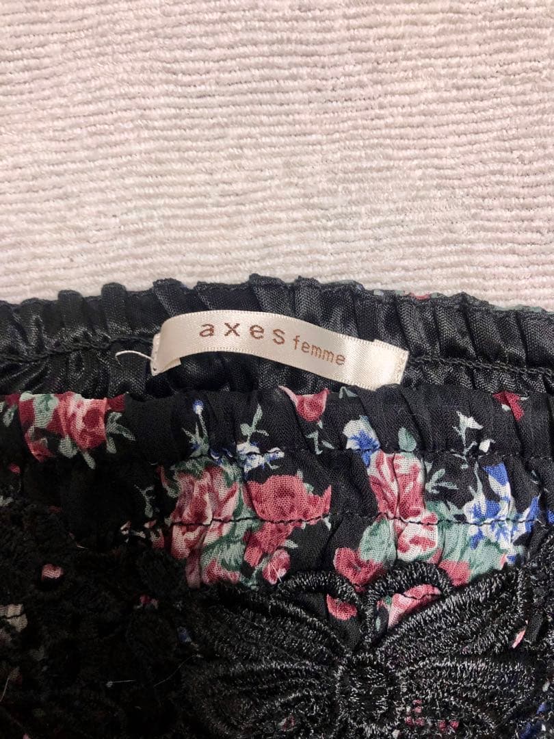 希少axes femmefフリルキャミソールトップス花柄　リズリサ姫系　レア