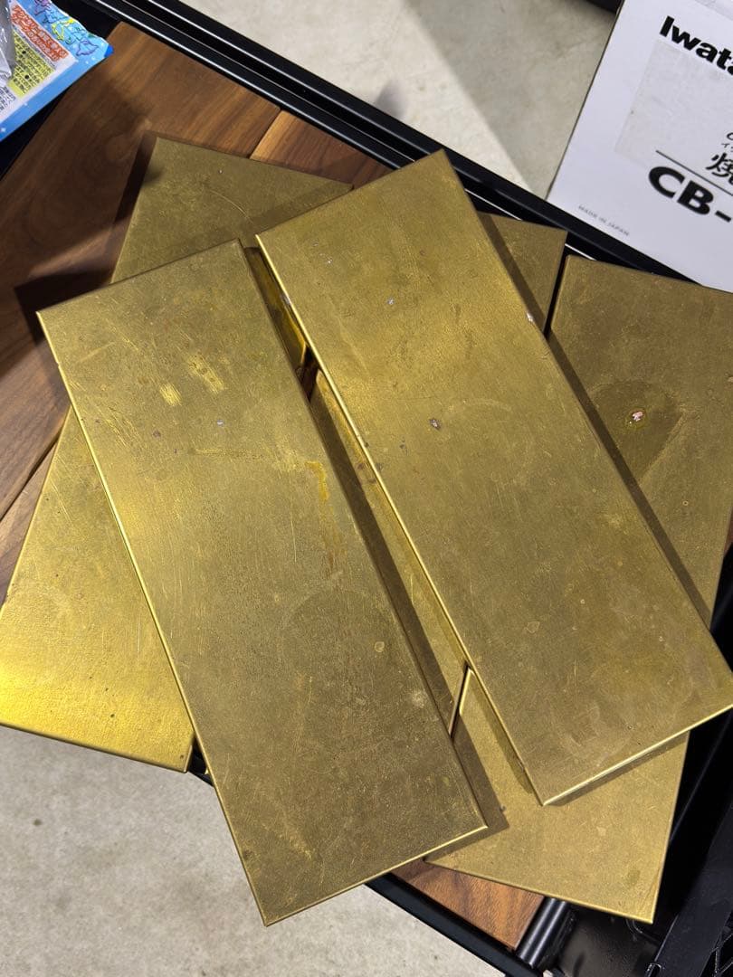 IGT 真鍮ハーフプレート　ビンテージ　３枚セット