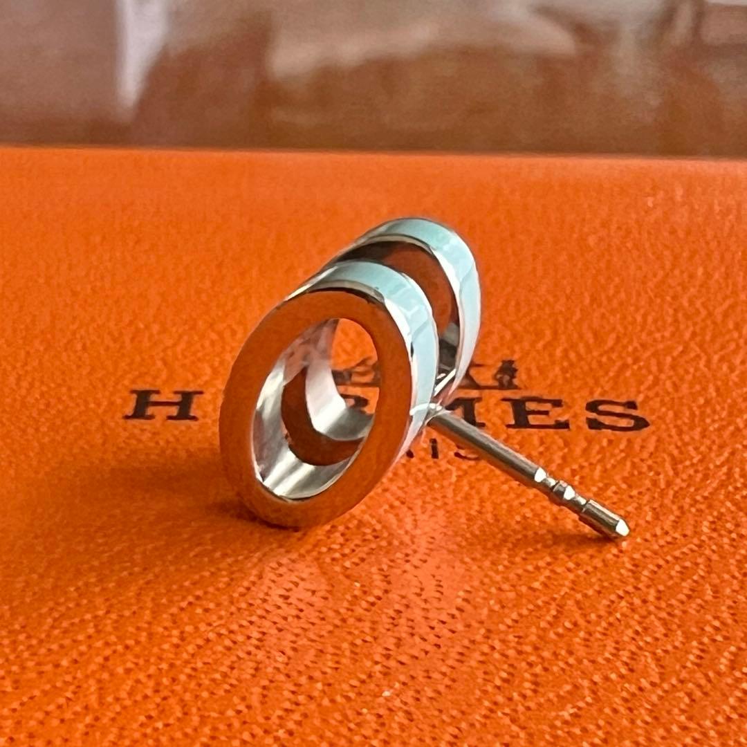 HERMES エルメス 片耳用 ターコイズブルー 希少色
