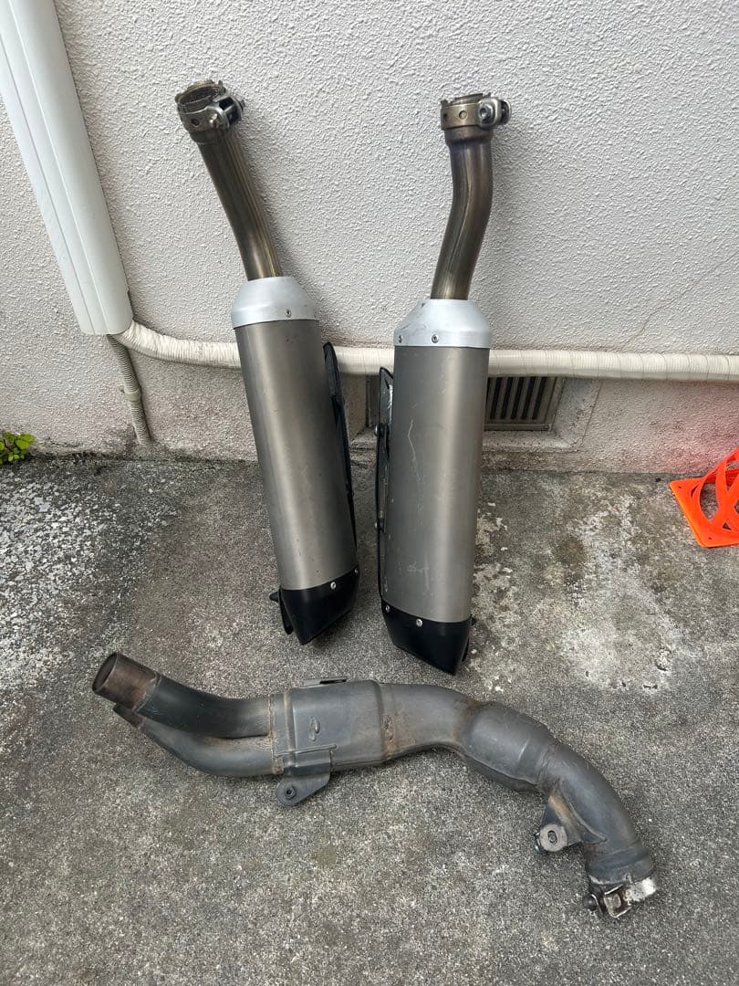 YZF-R1 サイレンサーマフラーエキパイ左右 4C8 ヤマハ純正中古バイク部品