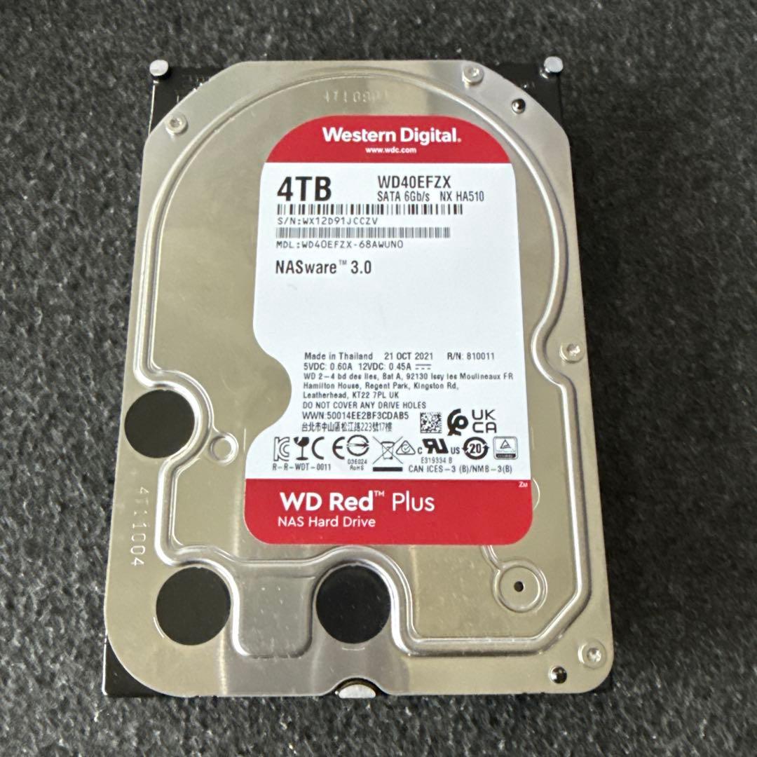 WD Red Plus 4TB WD40EFZX NAS用