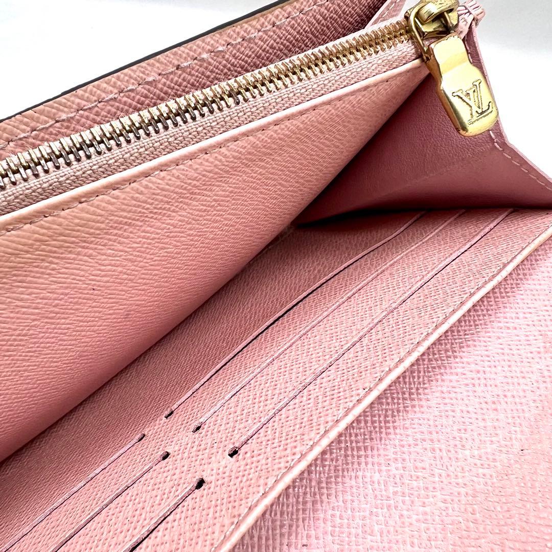 みなこ884 ルイヴィトン ダミエ ポルトフォイユサラ ローズバレリーヌ