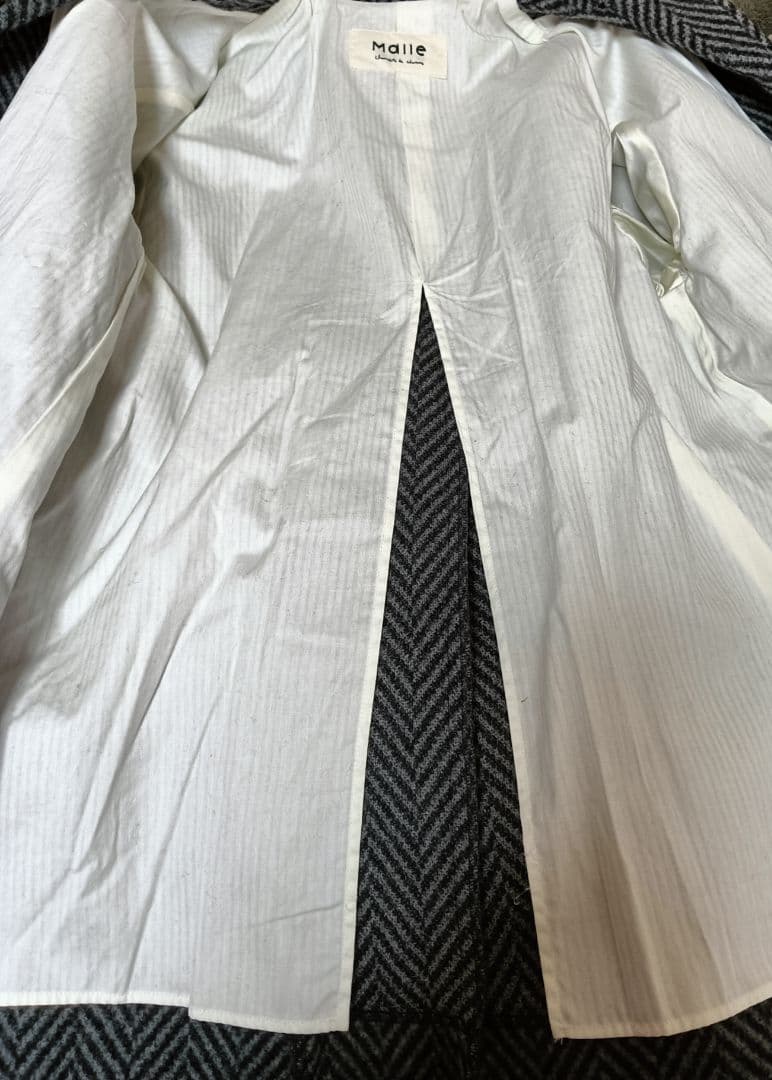 Malle (マル）ヘリンボーンジャケット グレー M