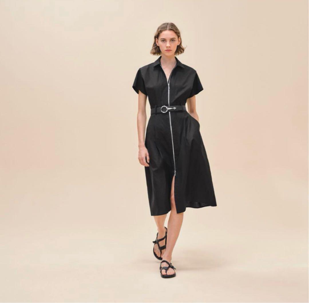 最終価格　新品同様　モザイクジップアップワンピース　2024AW 34 エルメス