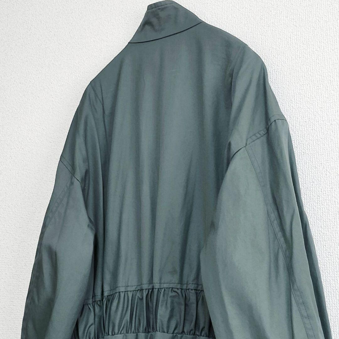 美品 LOEFF コットン ギャバ MA-1 ワンピース カーキ 1