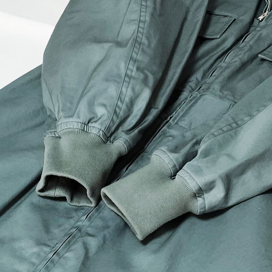 美品 LOEFF コットン ギャバ MA-1 ワンピース カーキ 1