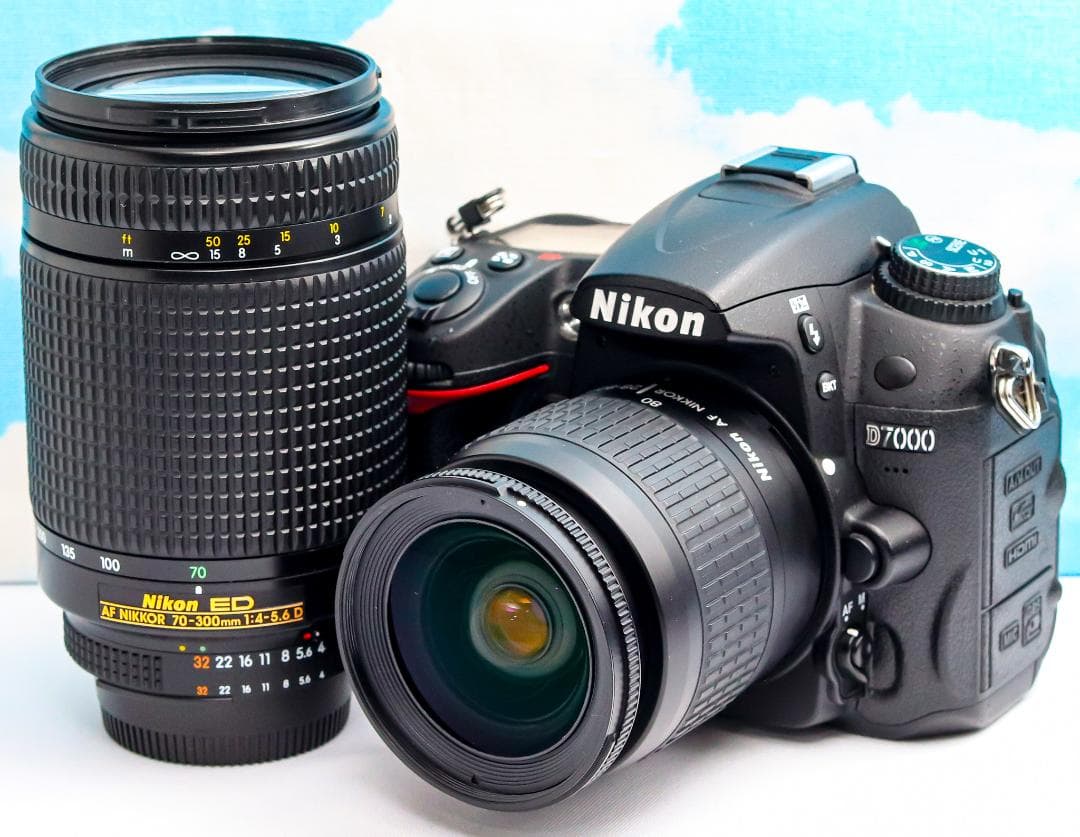 ニコン Nikon D7000⭐️望遠レンズ付⭐️スマホ転送⭐️一眼レフカメラ