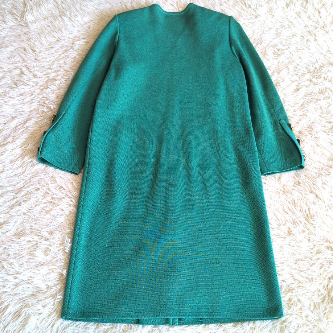 【美品】イヴサンローラン　YSL　ミドル丈カーディガン　金ボタン　ヴィンテージ