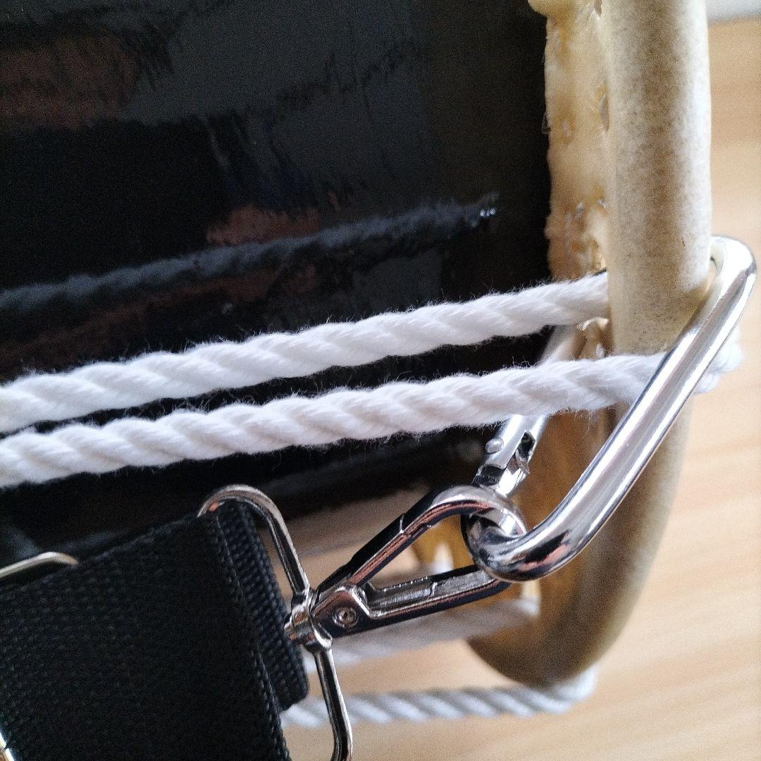 担ぎ太鼓 1.2尺締太鼓　和太鼓 天然皮革　ストラップ付き中古品⑤