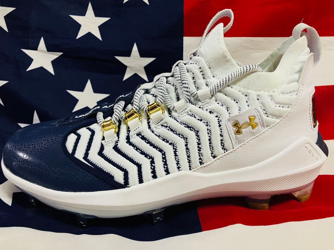 アンダーアーマー Harper 9 Cleats 野球 スパイク 金具 ネイビー