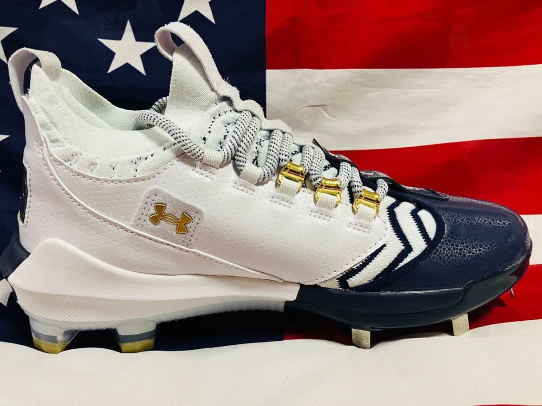 アンダーアーマー Harper 9 Cleats 野球 スパイク 金具 ネイビー