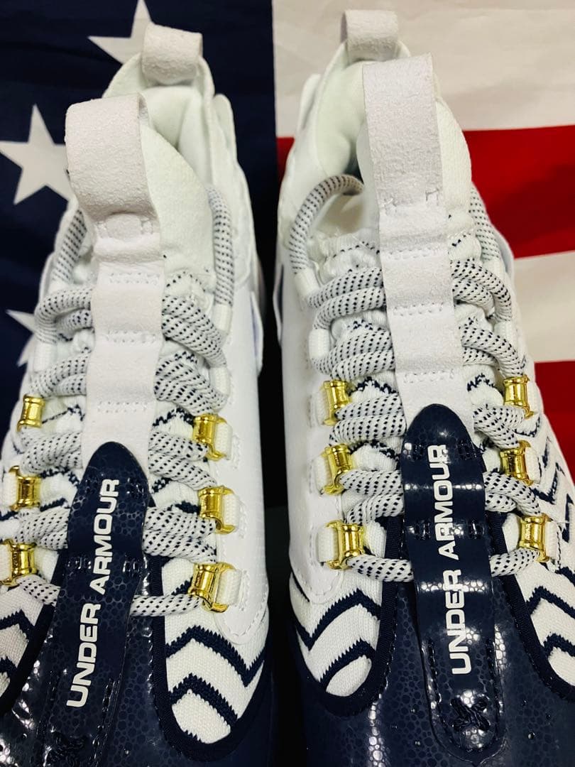 アンダーアーマー Harper 9 Cleats 野球 スパイク 金具 ネイビー