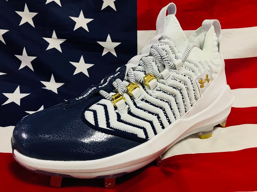 アンダーアーマー Harper 9 Cleats 野球 スパイク 金具 ネイビー