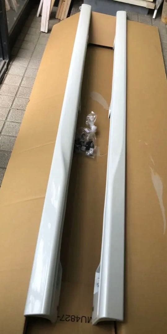 【新品】nbox サイドスポイラー　プラチナホワイトパール