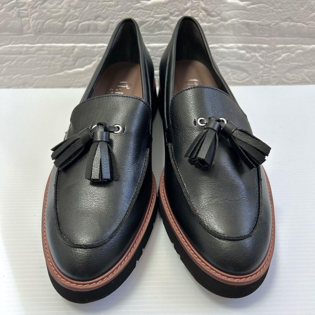 【未使用級✨】超軽量DIANA 黒タッセルローファー25㎝