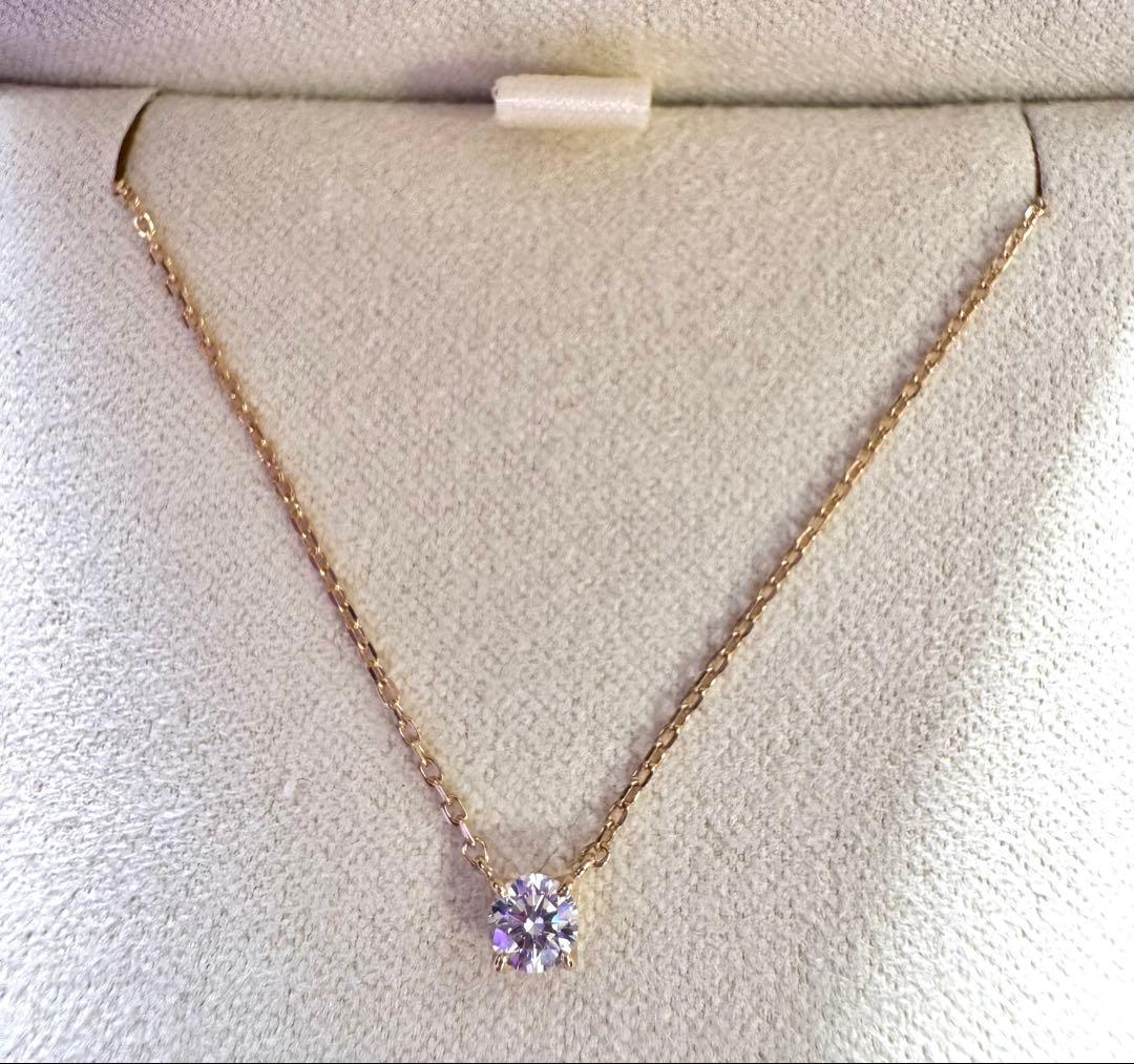 未使用 ヴァンドーム青山 ダイヤモンドキャトルネックレス k18 品質保証カード