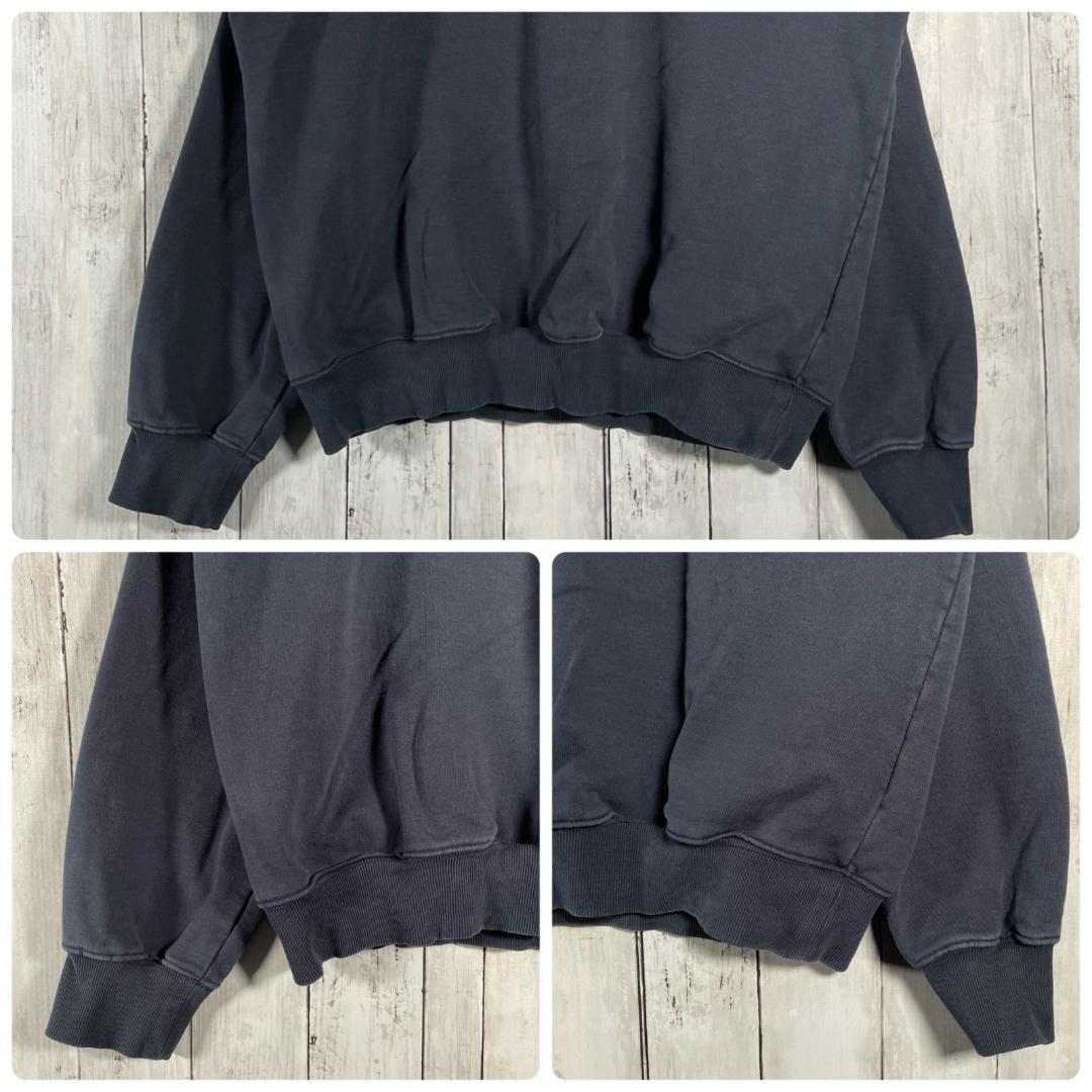 ディスイズネバーザット スウェット トレーナー 刺繍ロゴ XL ネイビー ネバザ