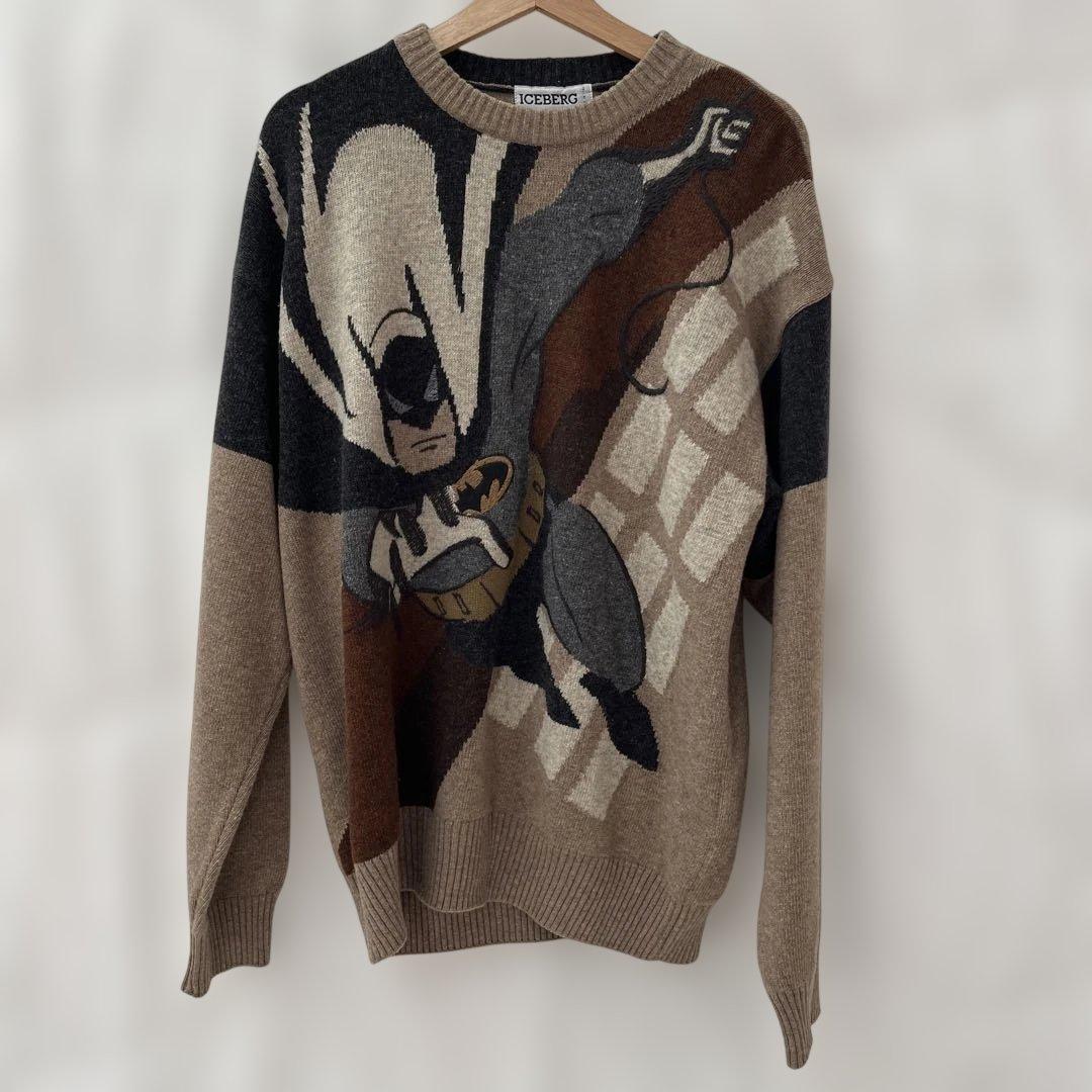 90s アイスバーグ ICEBERG イタリア製 バットマン ウール ニット