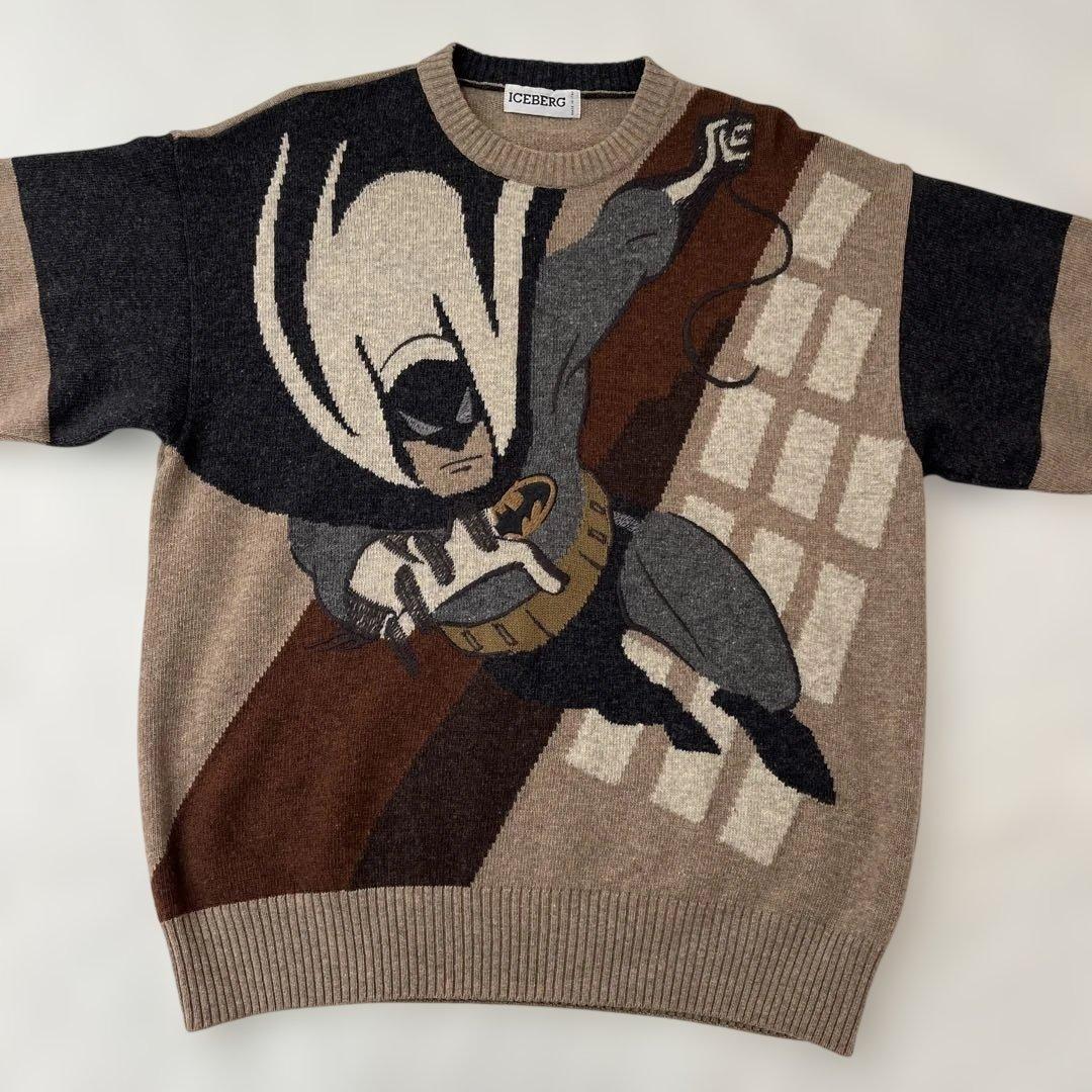 90s アイスバーグ ICEBERG イタリア製 バットマン ウール ニット