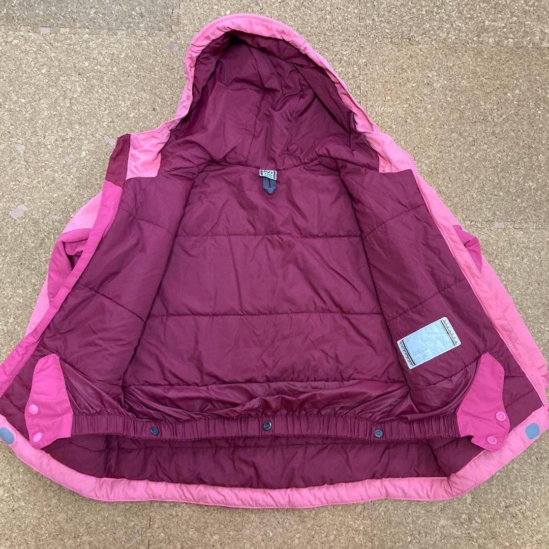 【美品】モンベルmont-bellスキーウェア 上下 セット スノボ120キッズ