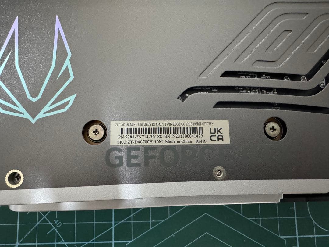 Ｔ*Ｔ様 Zotac RTX 4070 Twin Edge OC 12GB