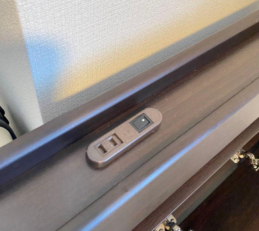 [東京江東区引取]ニトリ　ダークブラウン シングルベッドフレーム 引き出し付き