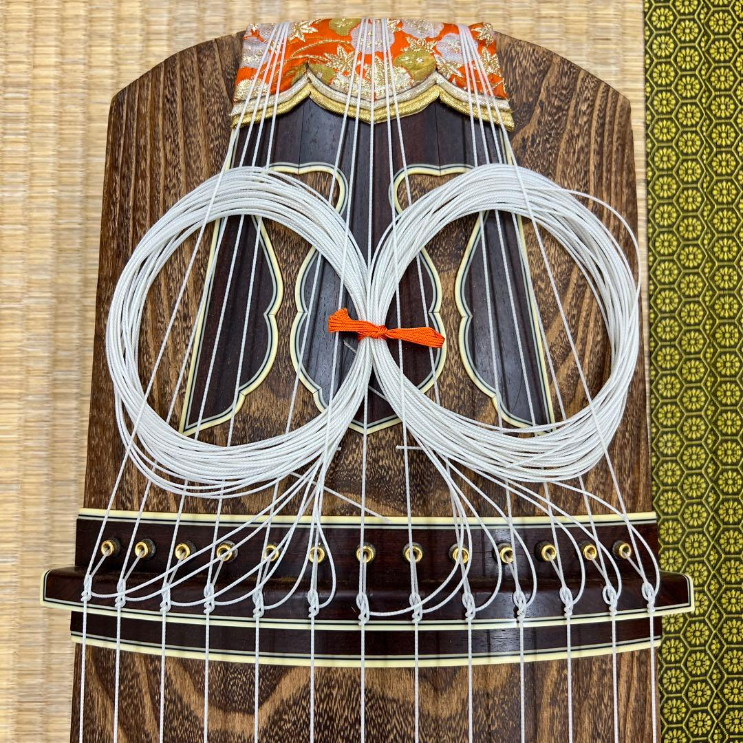 在銘　金蒔絵　綾杉　琴　ケース付　全長約183㎝　東な7-1207☆2F