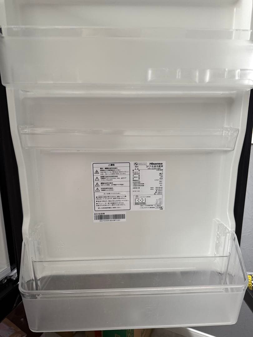 4日までの価格！送料込 Hisense 3ドア冷蔵庫 HR-GZ201B