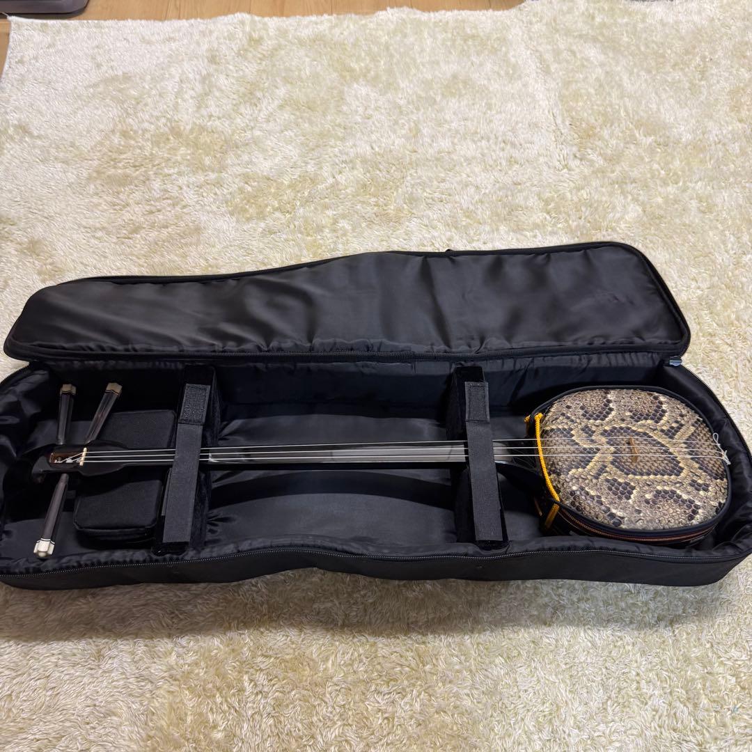 沖縄　三線　蛇皮　琉球 弦楽器　ケース他