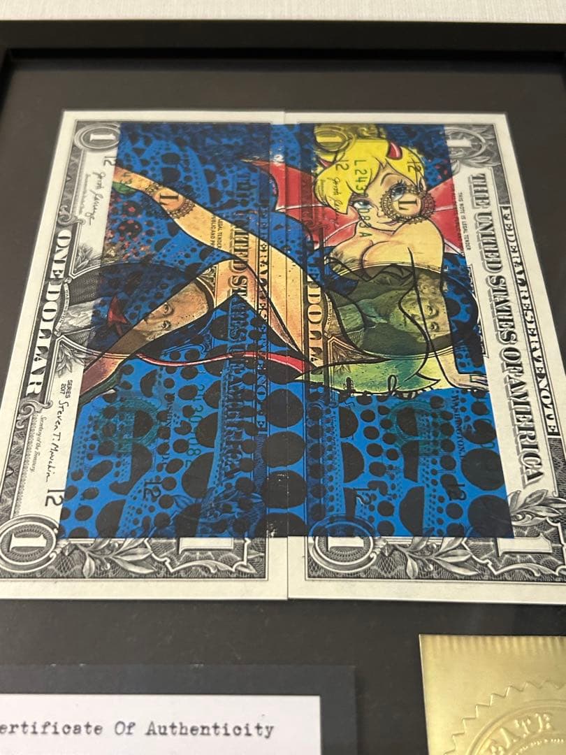 ドル紙幣アート　DEATH NYC ティンカーベル