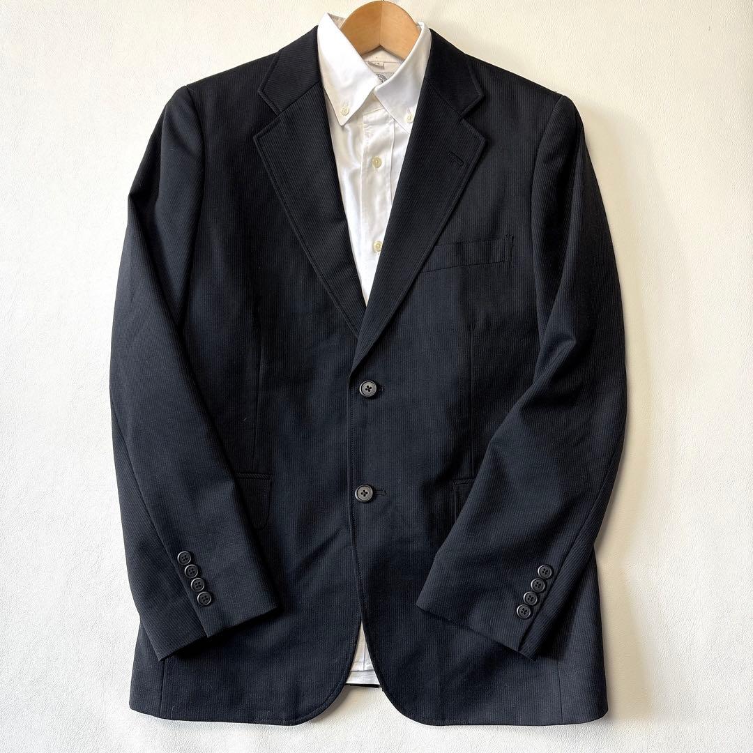 美品 ジェイプレス 男の子160 フォーマルスーツ3点セット 刺繍 ストライプ