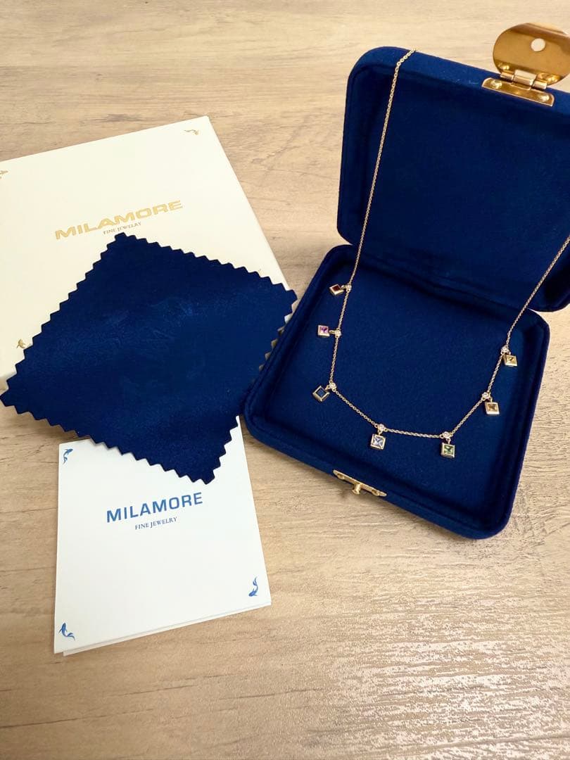 h*o様 milamore キャンディサファイアネックレス