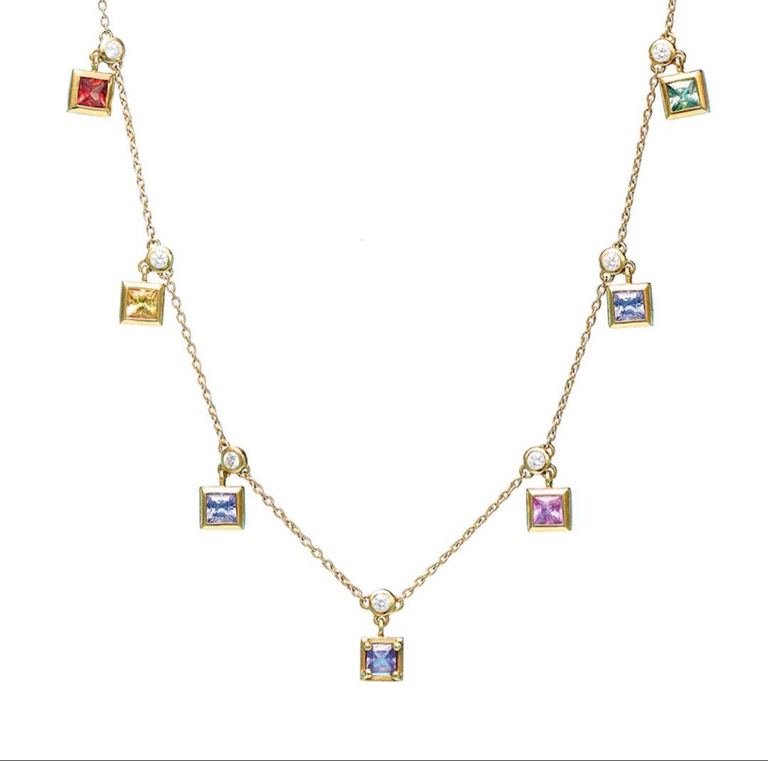 h*o様 milamore キャンディサファイアネックレス