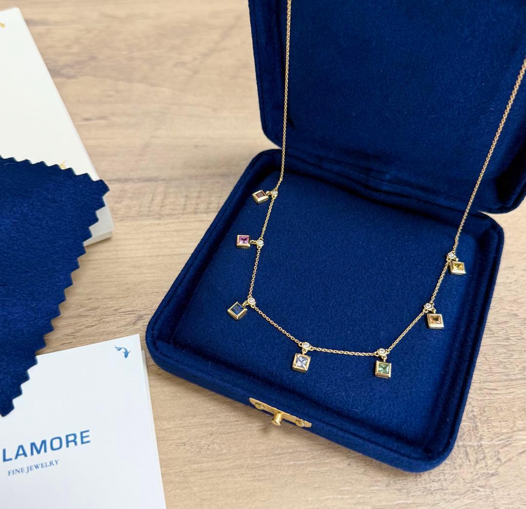 h*o様 milamore キャンディサファイアネックレス