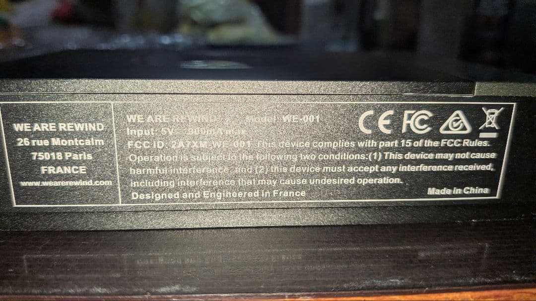 WE-001 カセットテーププレイヤー【ジャンク品】