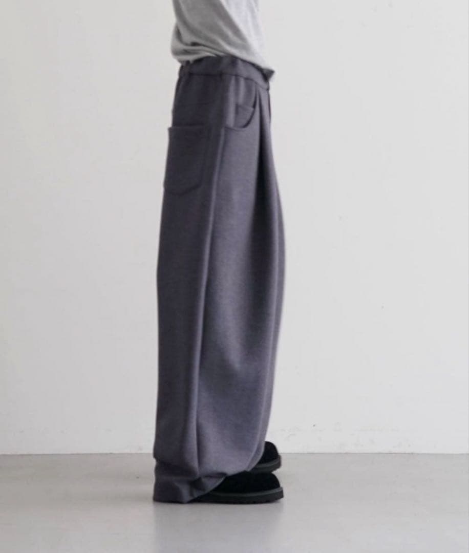 パンツ NEONSIGN Wide tech slacks \"TOP BLACK\"