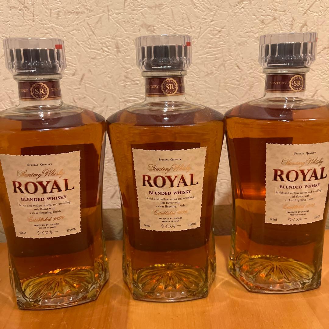 サントリー　ローヤル　スリムボトル×三本