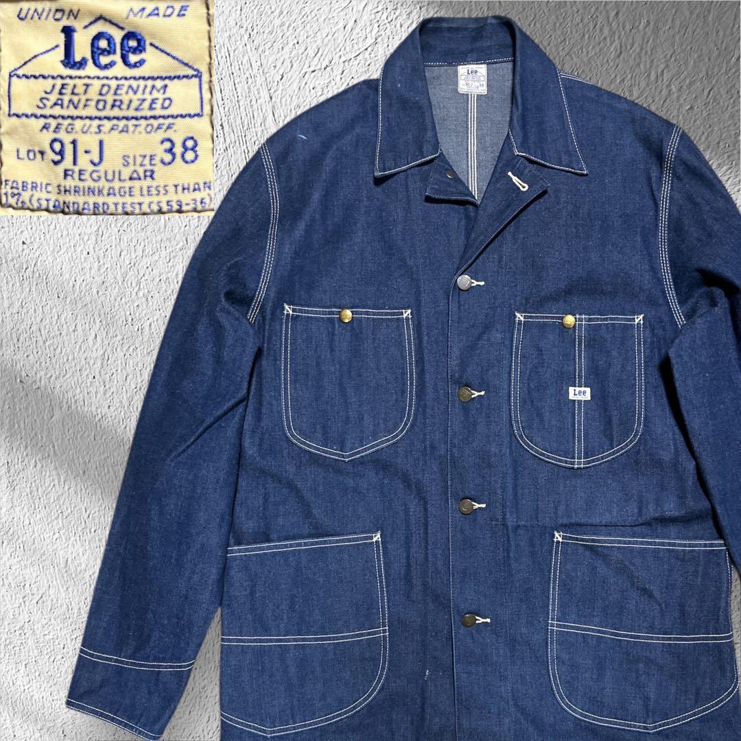 lee 91-j ハウスタグ　ユニオンメイド　復刻　カバーオール　濃紺　2412