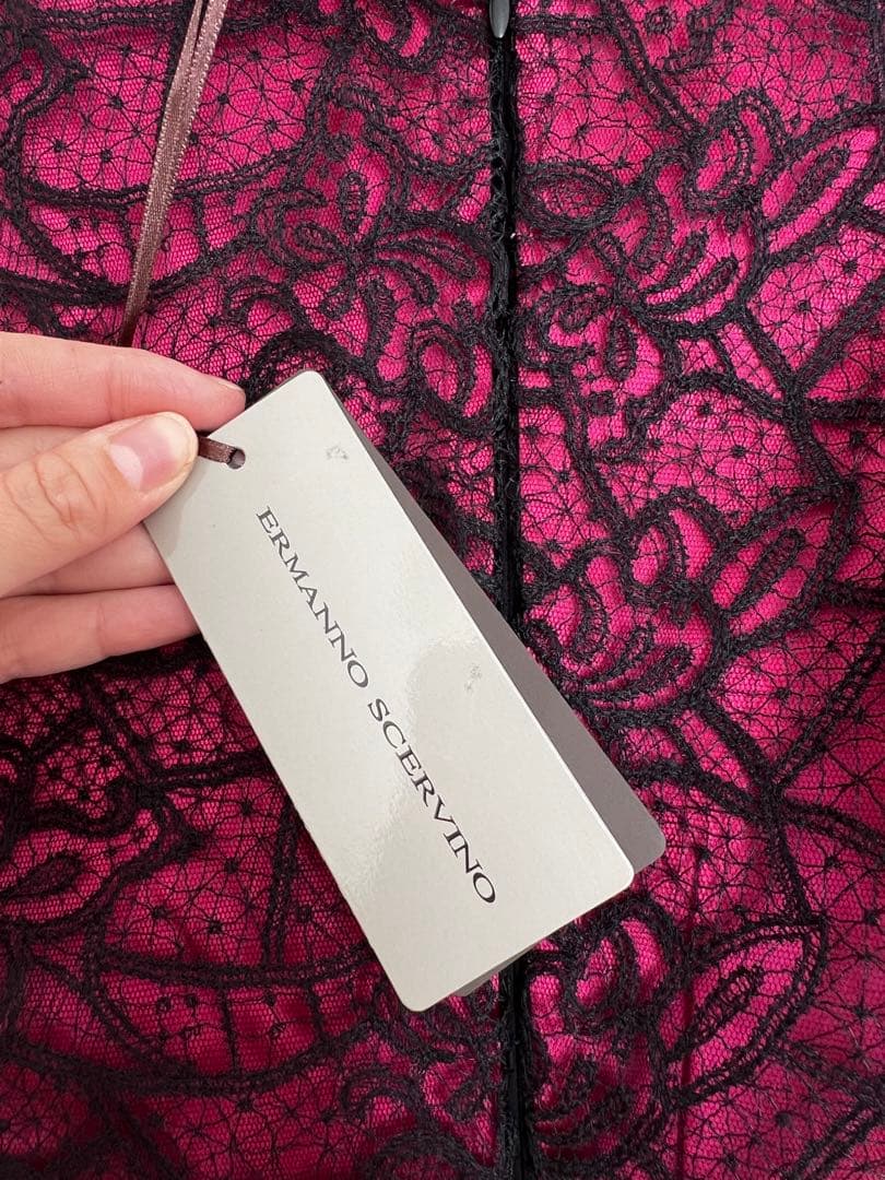 刺繍 レース ノースリーブドレス